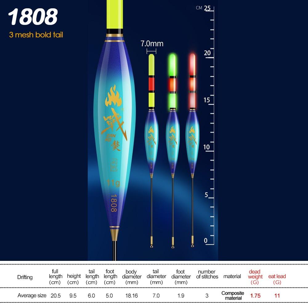 2 Stück Boje Strike Elektronischer Angelpose Slip Drift Tube Posen Neu Lichtpose Nachtangeln