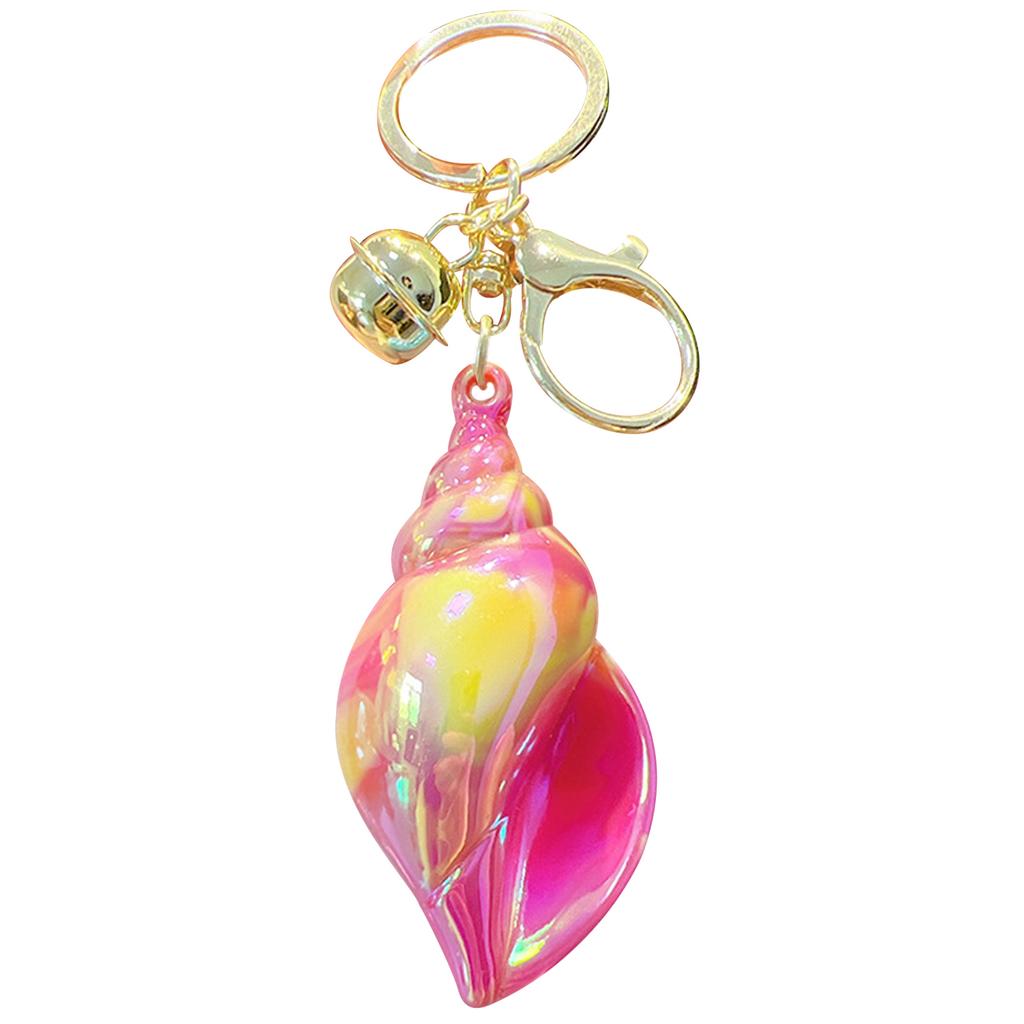 Unique Key Accessory for Keys and BagsBeautiful Conch Pendant Keyrings Phone Lanyard Keychain for Fashion Enthusiasts