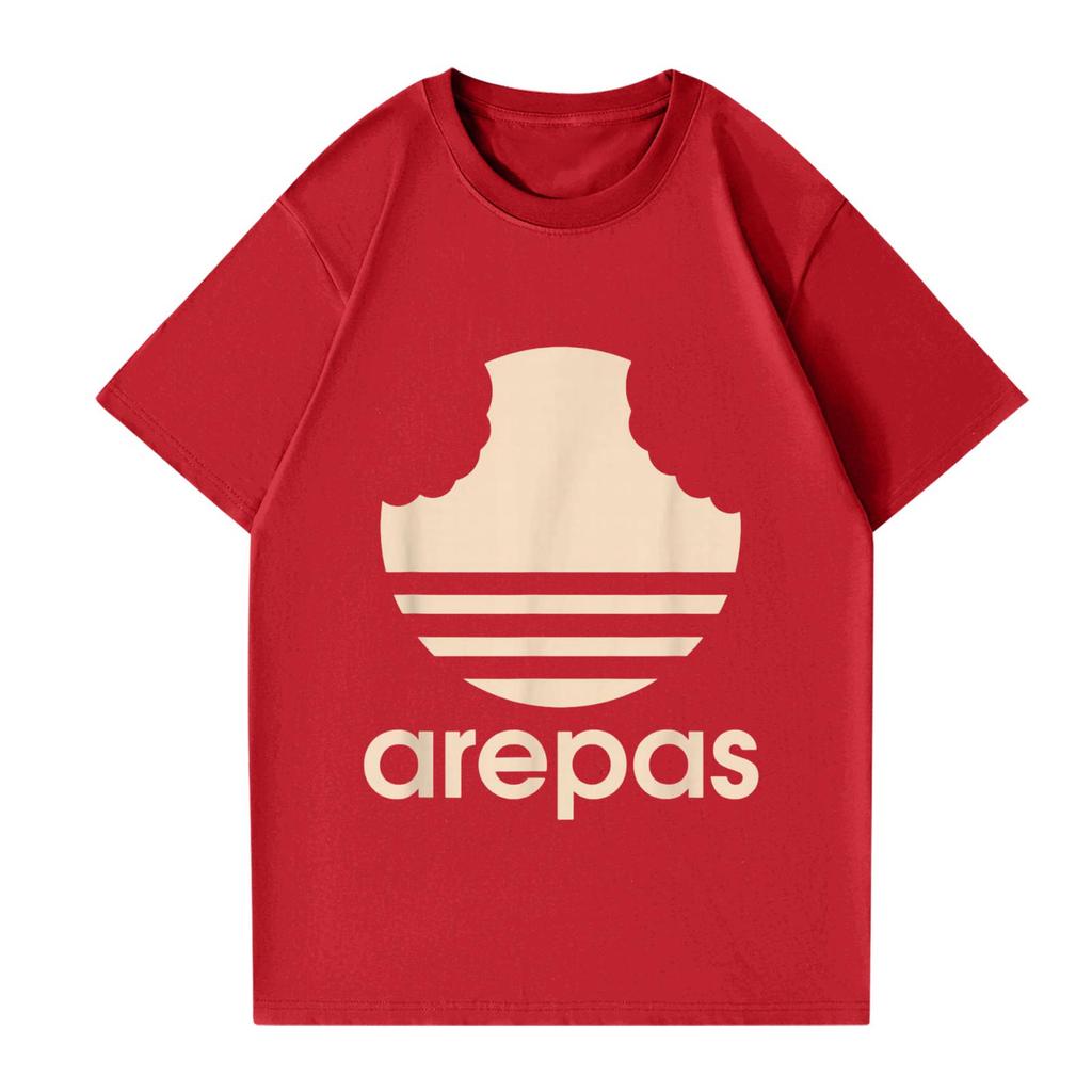 Women's And Men's Fashionable Round Neck Casual Print Short Sleeved T-shirt Top