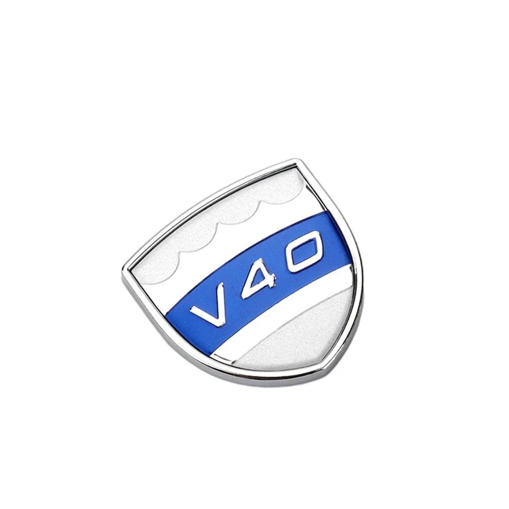 1P Car Stickers Trunk Waistline Metal Blue Black Badge Tuning Decorations For Volvo S V Xc 40 60 80 90 Auto Exterior Accessories