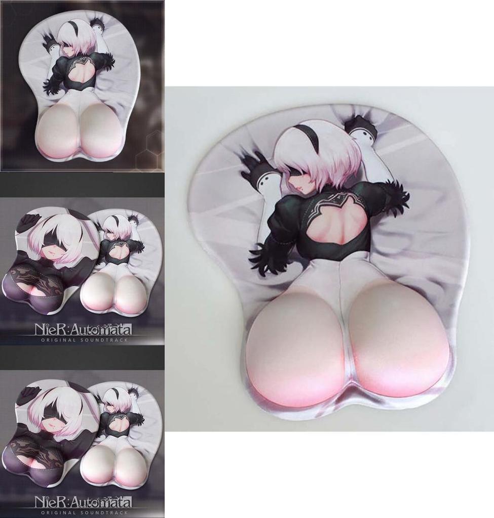 Premium Quality Game Nier Automata Mouse Pad Wrist Rest Yorha 2b 3d Oppai Buttock Mousepad Anime
