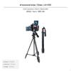 2in1 Portable Tripod, Camera & Phsingle Stand, MultiAngle, Lightweight Black K8 40cm
