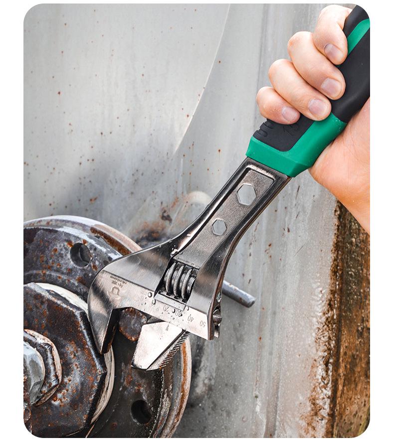 Industrial-Grade Adjustable Wrench: 0-36mm Dual-Purpose, Rust-Proof, Waterproof