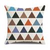 New Home Geometric Color Matching Cartoon Animal Modern Simple Hand-painted Linen Pillow Cushion Cover