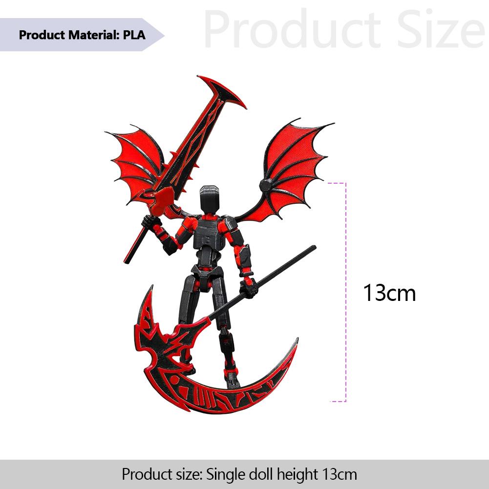 13cm Mehrgelenkige 13 Figur Actionfigur 3D Gedruckte Mehrgelenkige Dummy mit 6 Paar Händen Flexible Gelenkige Fidget Spielzeug