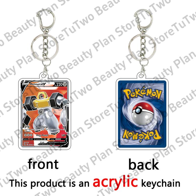 

Fashion Anime Zapdos Venusaur Bulbasaur Charizard Cartoon Acrylic Card Keychain Game Card Collection Bag Pendant Charm 5cm Gifts about 5cm