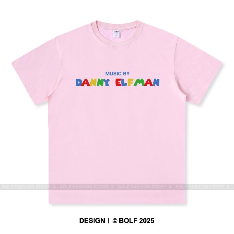 Women's Music By Danny Elfman Printed T-Shirt 100% Cotton Oversized Graphic Tees for Men Summer Tops Film Score Streetwear