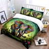 Colorful Elephant Art Decor Set Bedding Set With 1 Duvet Cover 2 Pillowcases Single Double King Queen, Gift