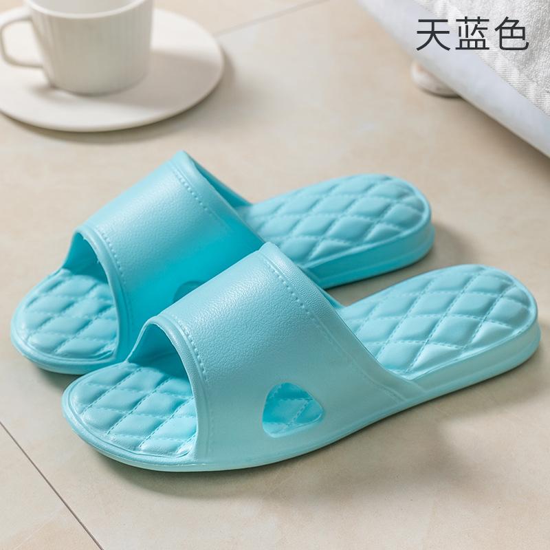 Slippers women's summer indoor couple home home soft bottom non-slip bathroom slippers bath silent couple cool slippers men