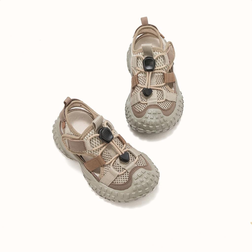 Boys net shoes 2025 summer new children's fashion hollow breathable lightweight sports sandals girls frame shoes