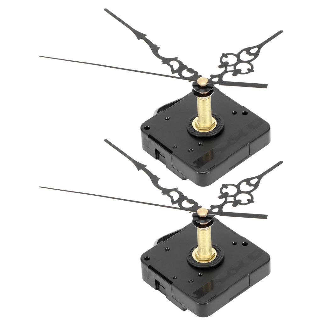 2Set Long Shaft Quartz Clock Movement Pointers Kit Mechanism Fittings for 20‑22mm Dial