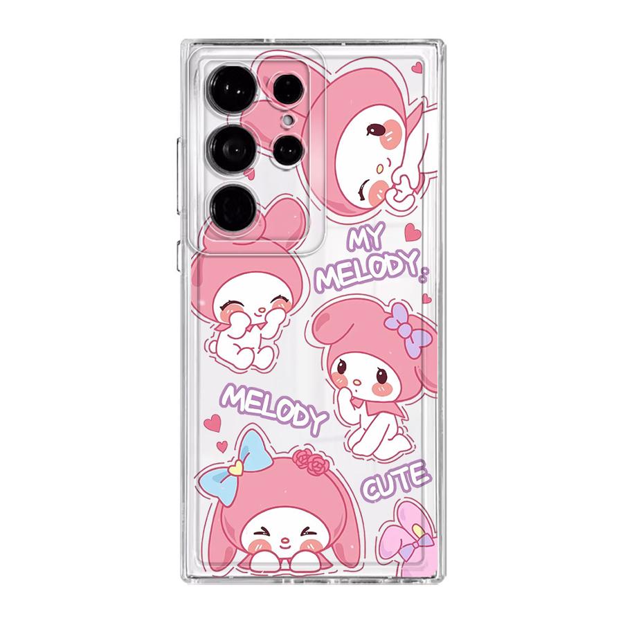 

Sanrio Hello Kitty Melody Case for Samsung Galaxy S26 S20 Plus S23 Ultra S25 Edge S22 FE S21 S24 Note 20 Ultra 10 Phone Cover Galaxy S20