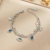 Simple And Stylish Titanium Steel Evil Eye Bracelet Fashion Jewelry Hypoallergenic And Fade Resistant