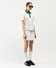 Mayol Cotton Contrast Pleated Skirt_Optic White