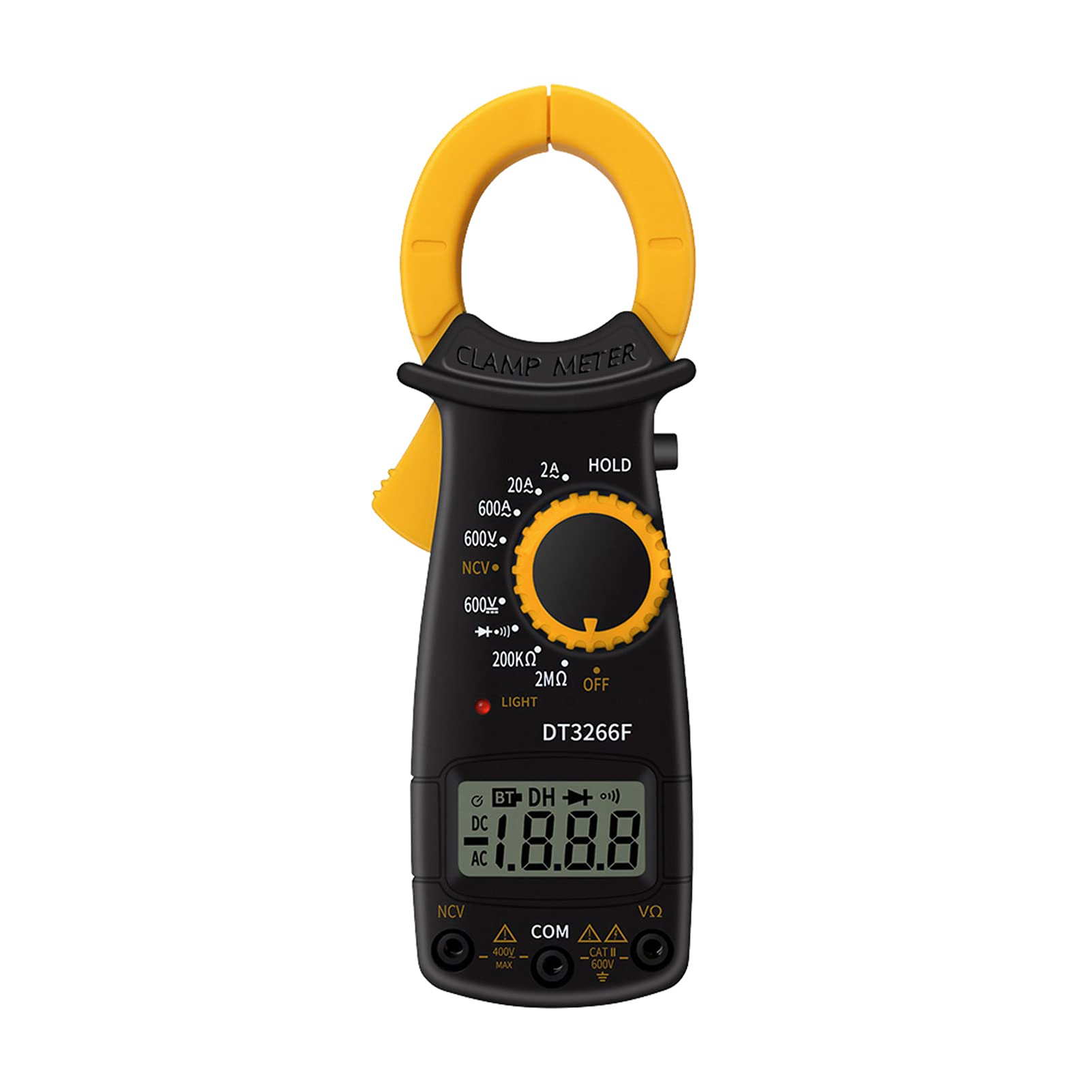 

Digital Clamp Meter Multimeter Handheld AC DC Voltage Current Voltmeter Diode Resistance Fire Wire Identification Non-Contact