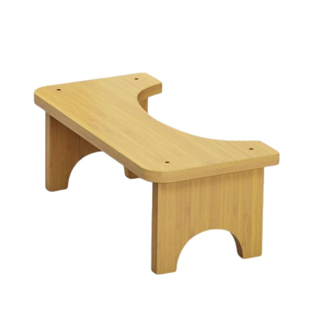 Sgabello da WC in Bambù Spazzolino da WC Sedile Vasino Antiscivolo Poggiapiedi per Bambini Incinte Bagno Anziani Sgabello da Accovacciamento Casa Viaggio Sedile per Cacca Bambino