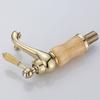 European Style Bathroom Antique Wash Basin Faucet Copper Hot and Cold Topaz Gold Magic Lamp Above Counter Basin
