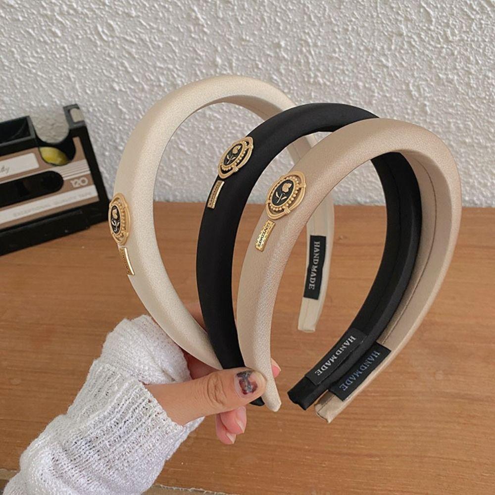 Headwear Exquisite Hepburn Style Hairband Hair Accessories Women Headband Retro Flower Hair Hoop