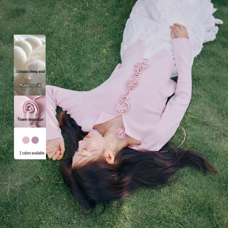 

Women s Elegant Lapel Knit Top XL