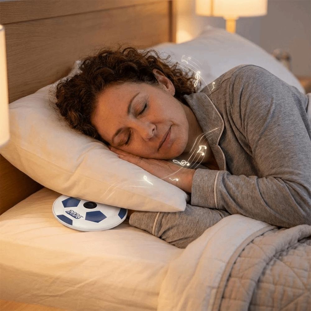 Ultra-Thin Under Pillow Bluetooth Speaker Soccer Ball Bedroom Pillow Speaker Listening To Music