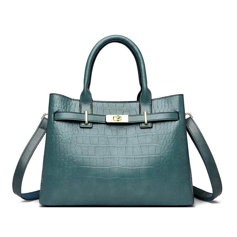 

Luxury Crocod Pattern Large Capacity Tote Bag Leather Shoulder Crossbody bags Brand Women bags Female Messenger bag 30cm 13cm 22cm