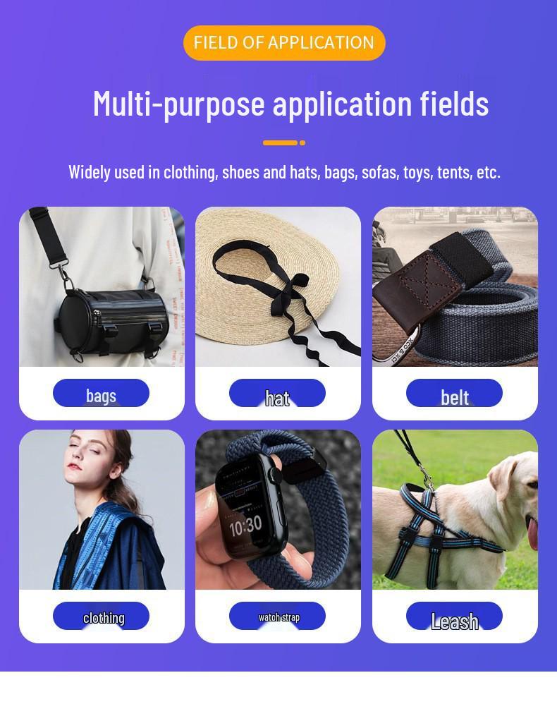 Cross-Border Compatible Elastic Nylon Band for Apple Watch (Series 1-9) with Parachute Buckle.