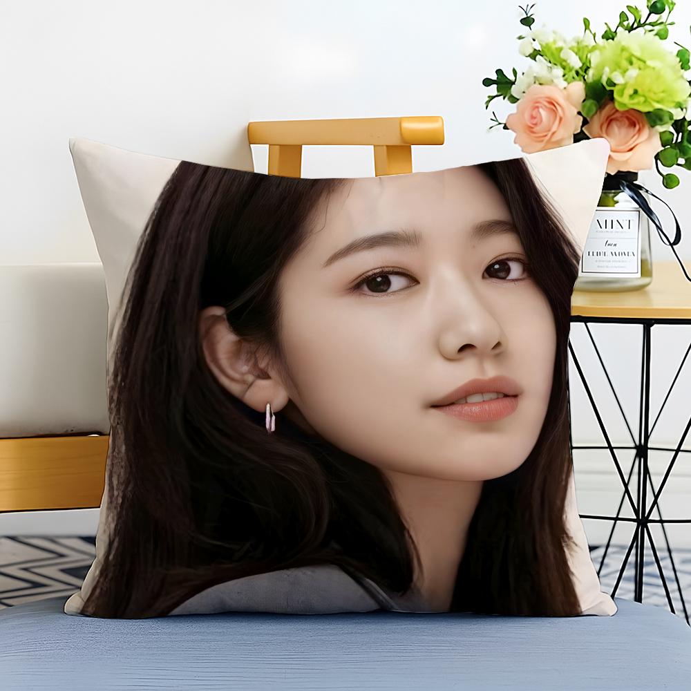 Actress Sweet P-Park Shin Hye Cushion Cover Washable Linen Pillowcase Soft For Sofa Bed Cozy Home Room Decor