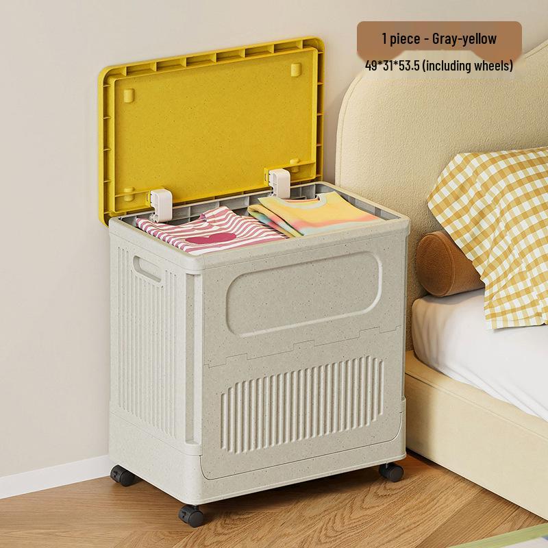 Haixing Large Capacity Folding Plastic Laundry Hamper with Lid