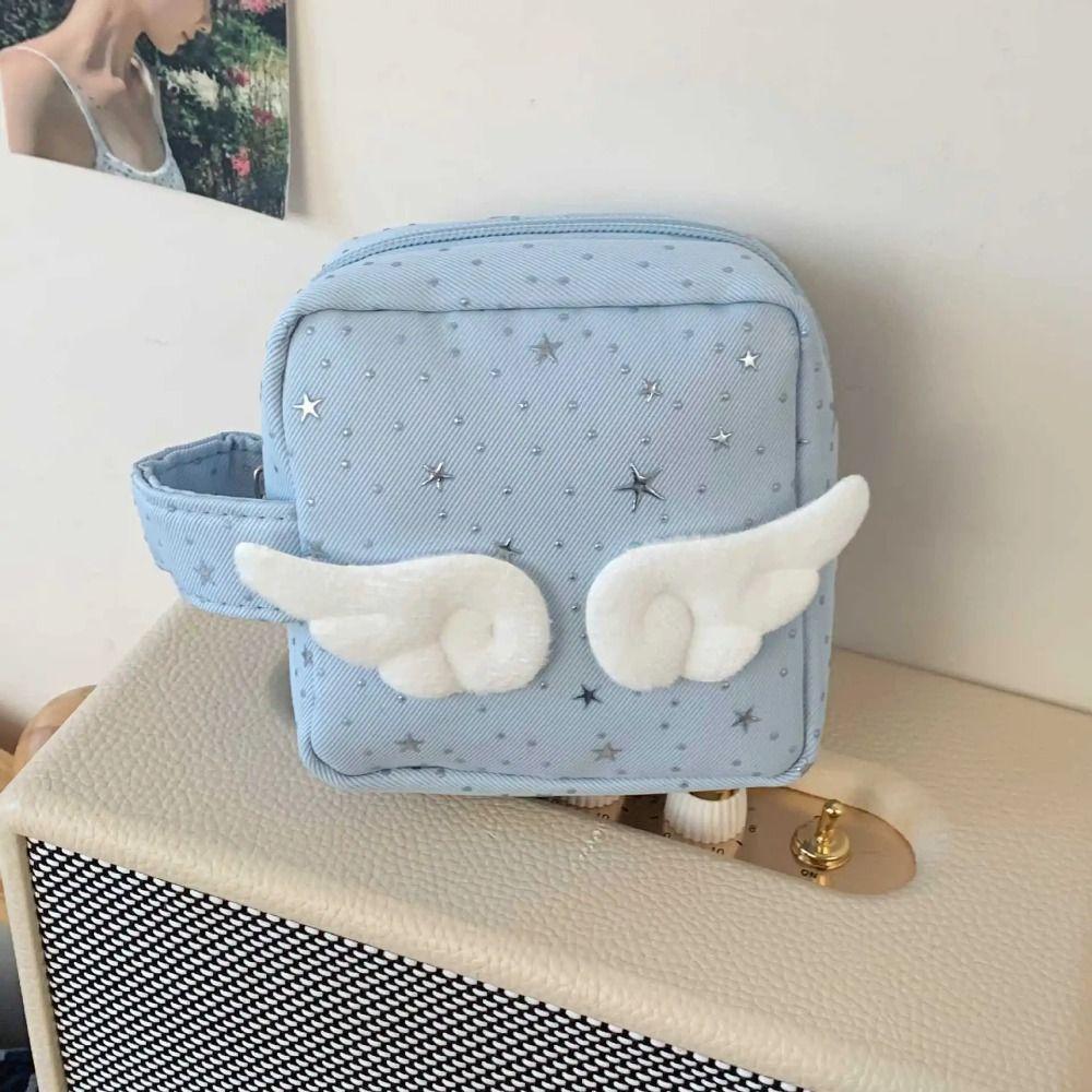With Handle Makeup Bag for Women Mini Size Travel Cosmetic Organizer Personal Care
