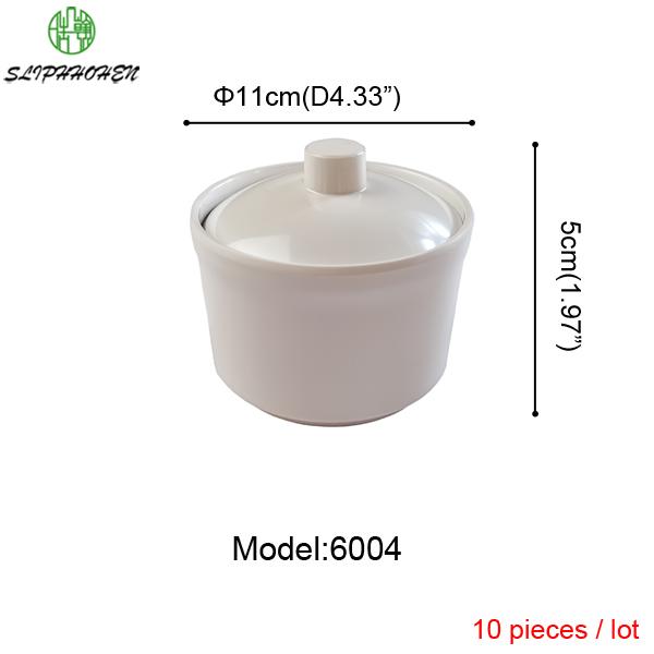 Имитация фарфора Посуда для ужина Ресторанная штабелируемая Суповая чашка Супница Столовая A5 Меламиновая посуда Медленноварка Оптовая продажа