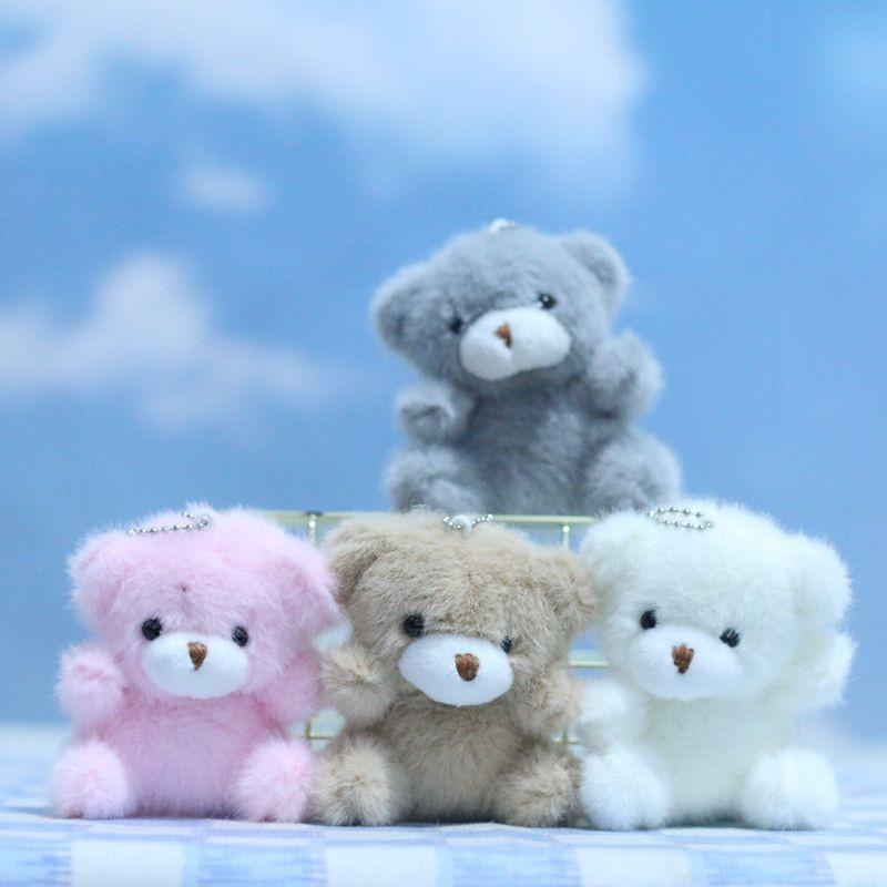 Adorable Plush Bear Keychain Cute Cartoon Animal Doll With Super Soft Material