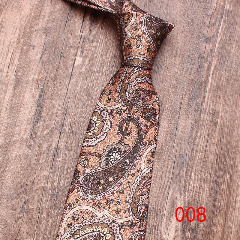 Rael 9Cm Business Casual Tie Men'S Printed Tie, Printed British Retro Tie