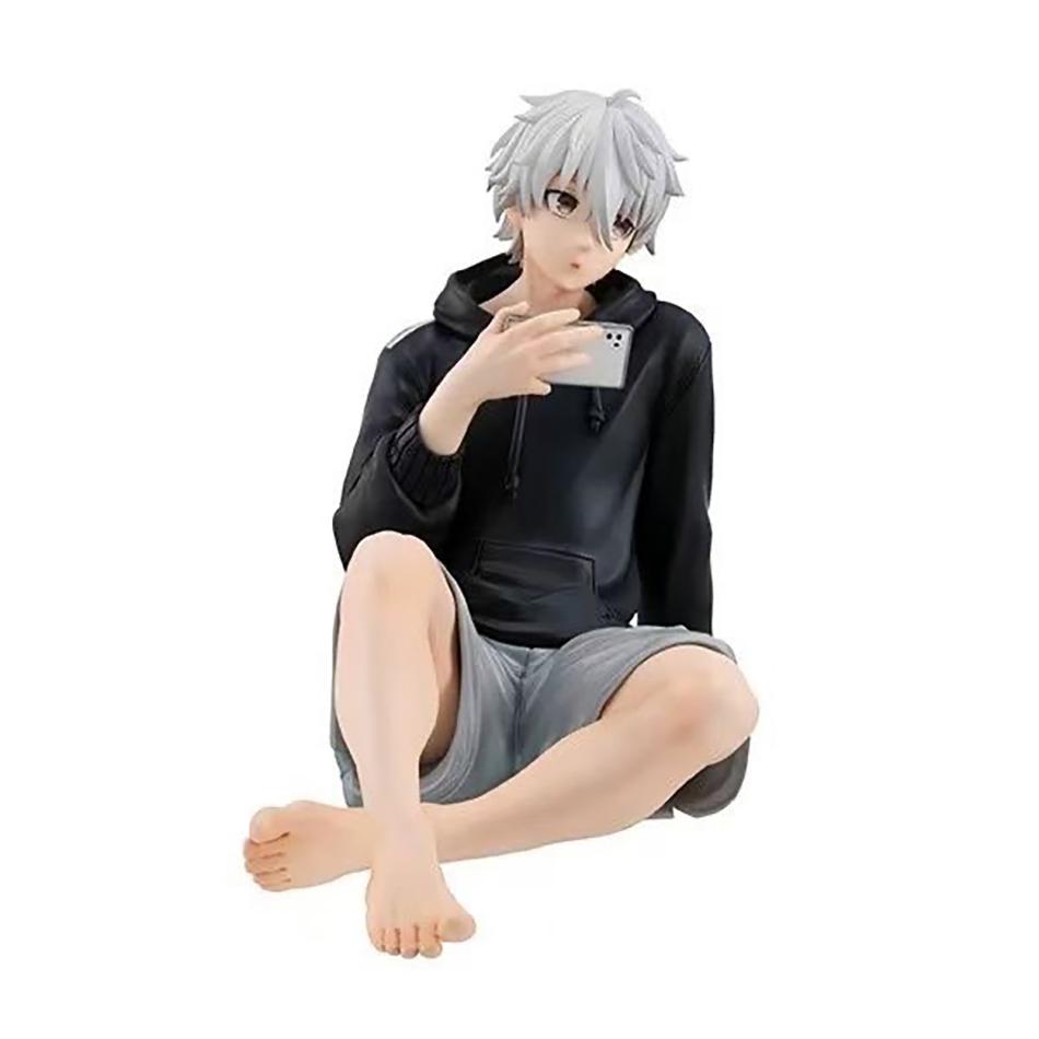 Anime Figure Nagi Seishiro Sitting Pose Action Cute Peripheral Table Decoration Collection Model Toys BLUE LOCK PVC Poseable Articulated Scale