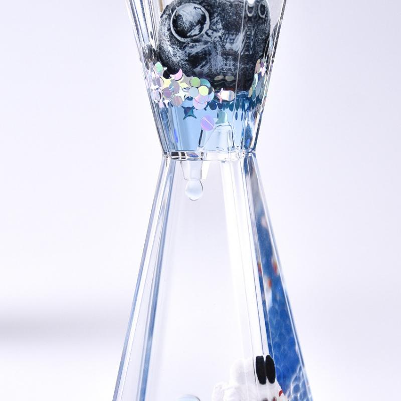 Creative Astronaut Astronaut Hourglass Liquid Quicksand Oil Leaking Star Time Dripping Desktop Decompression Device Acrylic Toys