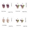 Personality Vintage Earring Rhinestone Glitter Skeleton Stud Earrings  Women