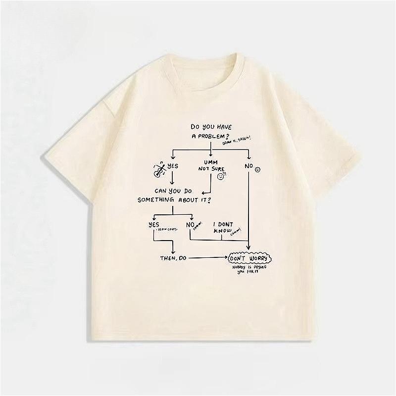 American High Street T-shirt Heavy Pure Cotton Men's and Women's Same Versatile Niche Summer Autumn and winter innerwear