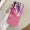 Creative pink design glass phone case suitable for Samsung Galaxy S26 S25 S24 S23 S22 S20 FE/Ultra/Plus shockproof back cover