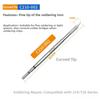 Soldering Iron Tips Compatible with Multiple Soldering Stations Copper Heating Element Straight and Curved Tip