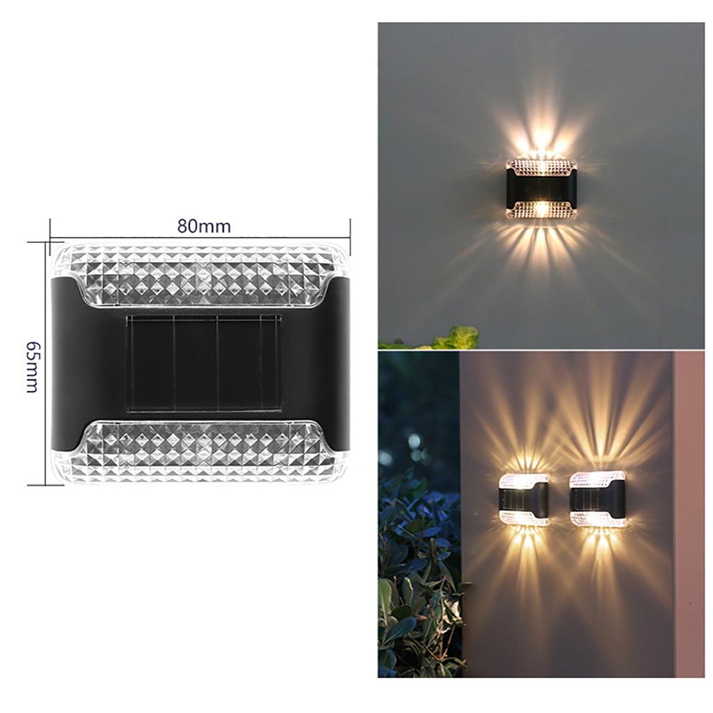 

Водонепроницаемый светодиодный солнечный светильник, наружная стена, сад, окружающее освещение, украшение, ночные огни, двор, забор, коридор, солнечный свет Warm Light