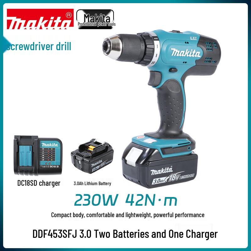 

Makita DDF453SFJ Cordless Drill Driver CN plug (adapter included)