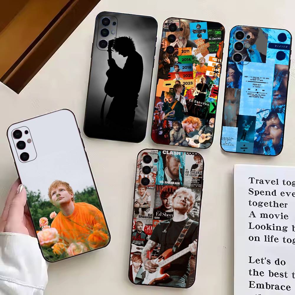 Ed Sheeran Hot Singer Phone Case For Samsung S25,S24,S21,S22,S23,S30,Ultra,S20,Plus,Fe,Lite,Note,10,Black Cover