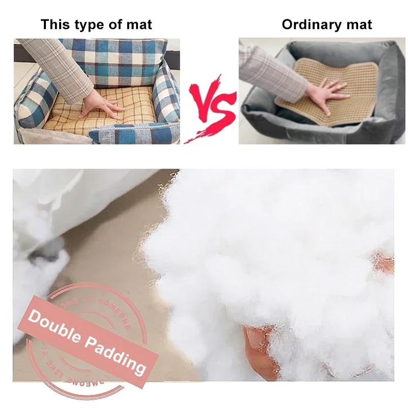 Warm Dog Cat Bed Pet Mat Removable Soft Pet House Washable Sofa Cushion Sleeping Bed For Cat Puppy Kennel Indoor Pet Dog Supplie
