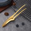 Korean Style Stainless Steel BBQ Food Tongs Barbecue Meat Toast Bread Steak Clip Hotel Restaurant Kitchen Supplies Accessories