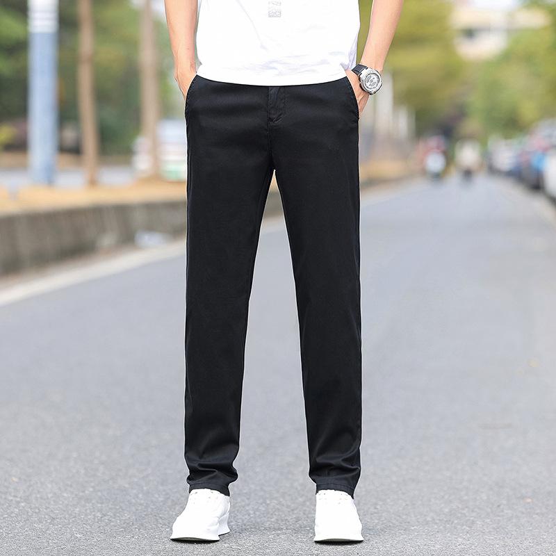 Pantalones Casuales Simples y Versátiles para Primavera y Verano, Rectos Holgados y Nuevos Pantalones Versátiles de Moda para Hombre