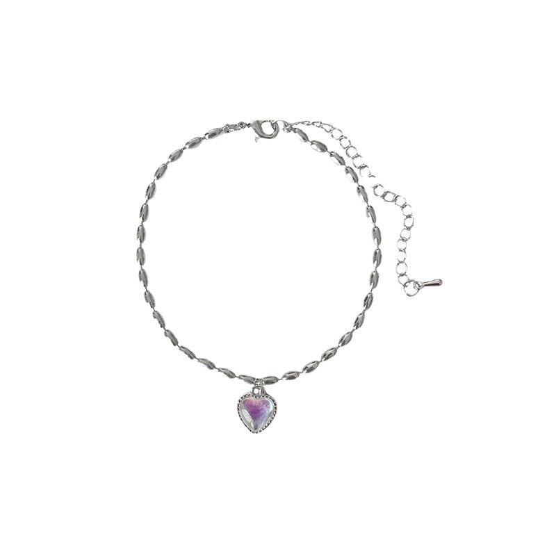 Sweet Heart Rice Grain Bracelet: Women's Fashionable, Beautiful, Hip Hop Style Hand Jewelry