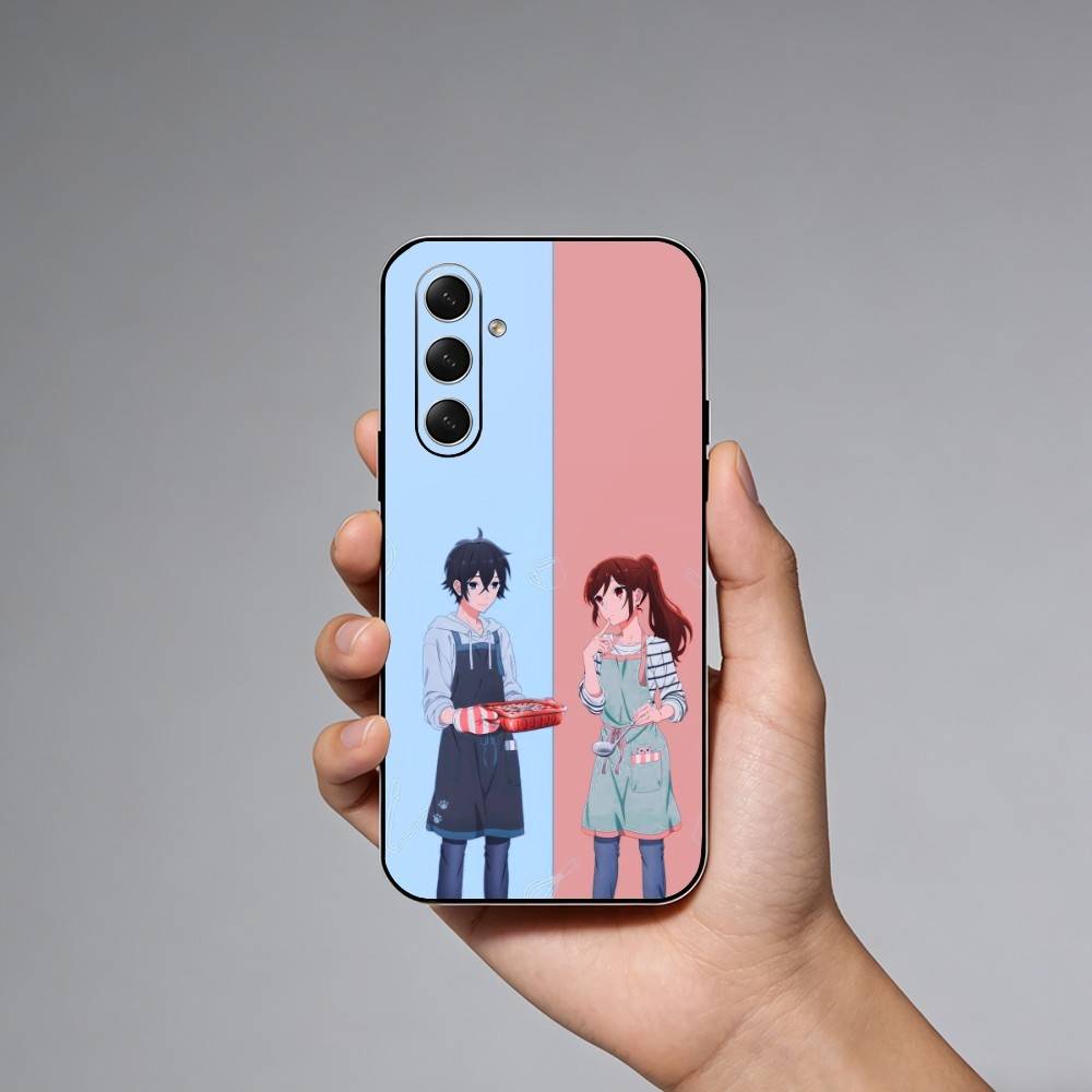 Anime H-Horimiya Phone Case For Samsung Galaxy A73,A21s,A22,A31,A52,A53,A71,A41Soft Black Shell
