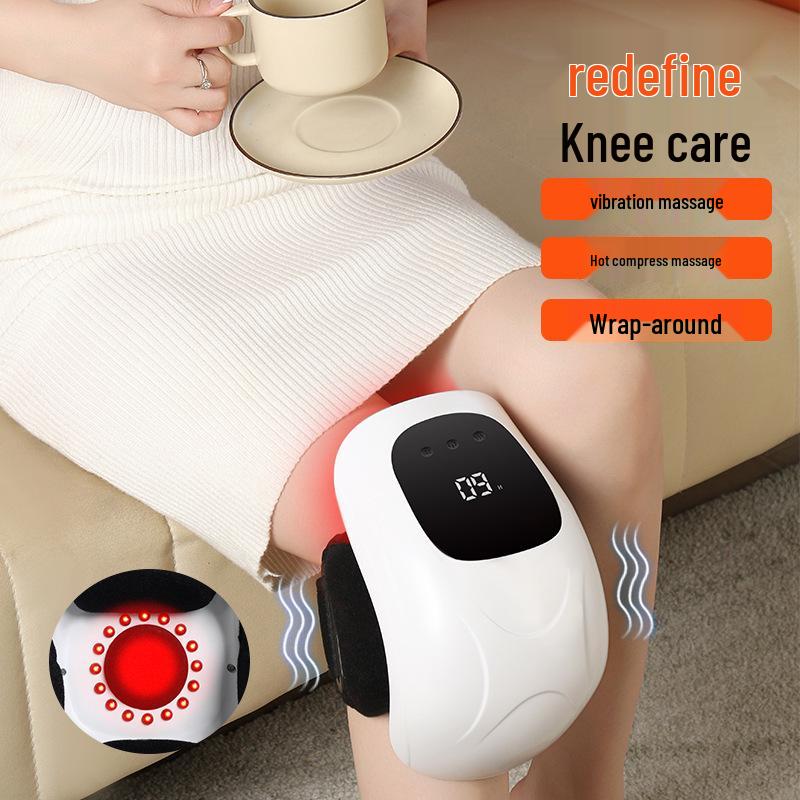 Cross-Border Heated Knee Massager with Red Light Vibration for Cold Legs