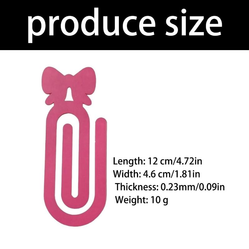 6Pcs Oversized Acrylic Paper Clip Bookmarks Book Page Holder Clip Document Organiser Clamp For Journal Planners Notes