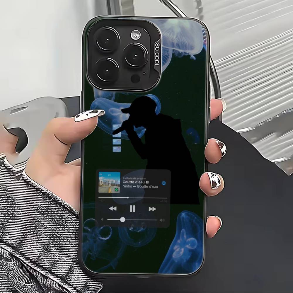 Rapper N-Ninho Cool Phone Case For iPhone 17,16,15,14,13,12,11 Plus,Pro Max,XS,Colorful Silver Black Cover