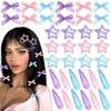 20/36Pcs Colorful Bow Hair Clip Sweet BB Clip New Waterdrop Hair Clips  Hair Accessories